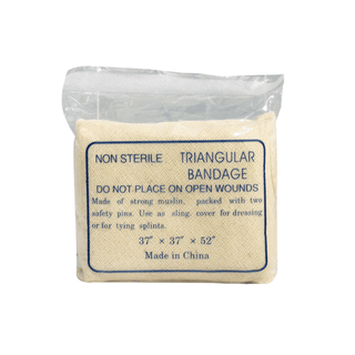 DUKAL TRIANGULAR BANDAGE - Triangular Bandage, 37" x 37" x 52", Non-Sterile, 1/pk, 12 pk/bg, 20 bg/cs | Quantity - 1x CS