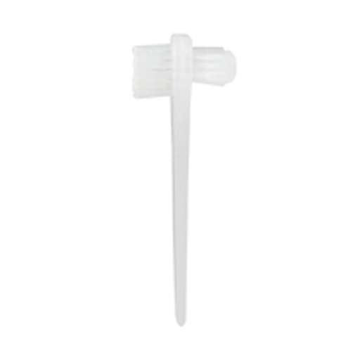 DUKAL DAWNMIST DENTURE CARE - Denture Toothbrush, 2-Sided, Clear Handle, Clear Polypropylene Bristles, 144/bx, 10 bx/cs | Quantity - 1x CS
