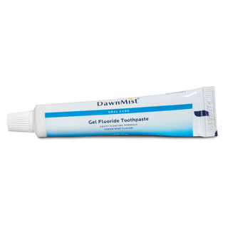 DUKAL DAWNMIST TOOTHPASTEGel Toothpaste, White, Fluoride, 0.6 oz Tube, 144/bx, 5 bx/cs | Quantity - 1x CS