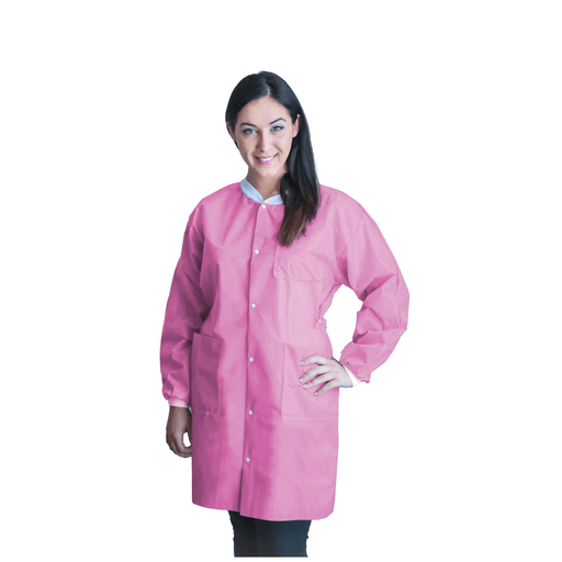 DUKAL UNIPACK PERSONAL PROTECTIONFitMe Lab Coats, XX-Large, Bubblegum Pink, 10/bg | Quantity - 1x BG