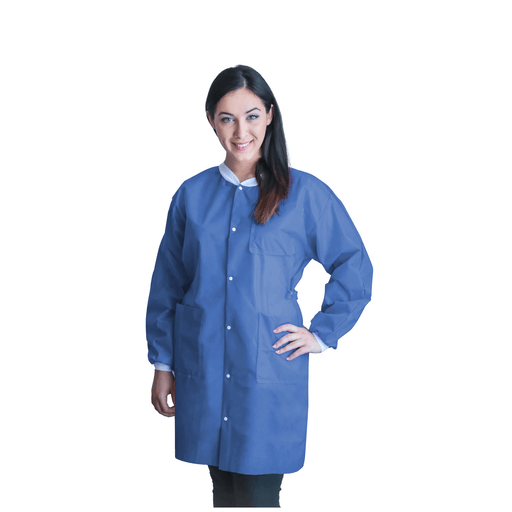 DUKAL UNIPACK PERSONAL PROTECTIONFitMe Lab Coats, X-Large, Medical Blue, 10/bg | Quantity - 1x BG