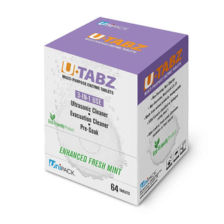 DUKAL UNIPACK ENZYMATIC CLEANERS - U-TABZ Ultrasonic Enzymatic Tablets, 64/bx, 10 bx/cs | Quantity - 1x CS