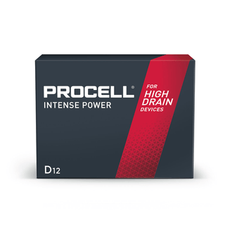 DURACELL PROCELL ALKALINE BATTERY - Procell Intense, Size: D, Alkaline Battery, For High Drain Devices, 12/bx, 6bx/cs (Products are not for Private Household Markets; Products cannot be sold on Amazon.com or any other 3rd party site) | Quantity - 1x CS