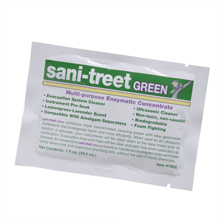 ENZYME INDUSTRIES SANI-TREET GREEN - Sani-Treet Green, Uni-Dose Packettes, Lemongrass-Lavender Scent, 50 - 1 oz packettes/ctn, 12 ctn/cs **Item is on Manufacturer Backorder  Limited Inventory when Available** | Quantity - 1x CS