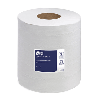 ESSITY TORK HAND TOWEL - Advanced Hand Towel, Centerfeed, Soft, 2-Ply, White, 7.6" x 11.8", 500 sht/rl, 6 rl/cs (60 cs/plt) | Quantity - 1x CS