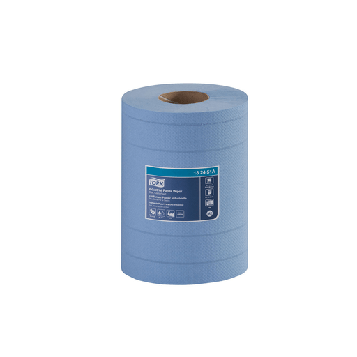 ESSITY TORK PAPER WIPER - Paper Wiper Plus, Centerfeed, 1-Ply, White, 9.8" x 15.2", 300 sht/bx, 2 bx/cs (90 cs/plt) | Quantity - 1x CS