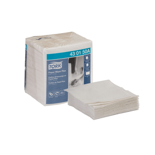 ESSITY TORK PAPER WIPER - Paper Wiper, Basic, Pop-Up Box, White, 1-Ply, 10.3" x 9", 250 sht/bx, 24 bx/cs (24 cs/plt) | Quantity - 1x CS