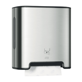 ESSITY TORK MATIC HAND TOWEL DISPENSER - Hand Towel Dispenser, Universal, Metal/ Plastic, Stainless Steel, H1, 15.8" x 13.6" x 8.1" (65 cs/plt) | Quantity - 1x EA