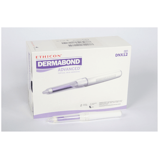 ETHICON DERMABOND ADVANCED TOPICAL SKIN ADHESIVETopical Skin Adhesive Applicator, 12/bx (Item is considered HAZMAT and cannot ship via Air or to AK, GU, HI, MP, PR, VI) | Quantity - 1x BX