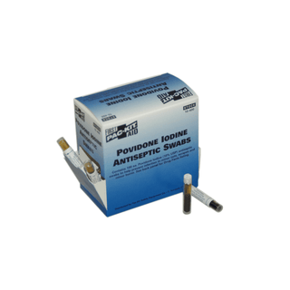FIRST AID ONLY/ACME UNITED ANTISEPTICS, CREAMS & OINTMENTS - PVP Iodine Swabs, 100/bx  (DROP SHIP ONLY - $150 Minimum Order) | Quantity - 1x BX