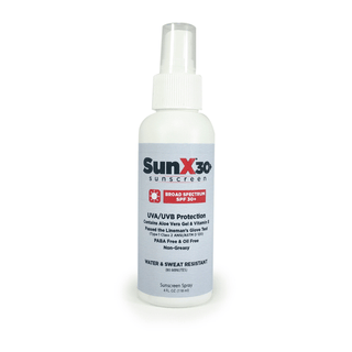 FIRST AID ONLY/ACME UNITED SUNX SUNSCREENSunX30 Sunscreen Spray, 4oz, Pump  , 12/cs (DROP SHIP ONLY$150 Minimum Order) | Quantity - 1x CS