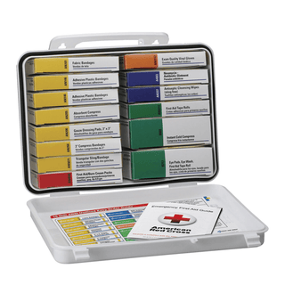 FIRST AID ONLY/ACME UNITED 16 UNIT (25 PERSON)  ANSI Z308, 1-2003 COMPLIANT KITS - First Aid Kit, 16 Unit, Plastic Case (DROP SHIP ONLY - $150 Minimum Order) | Quantity - 1x EA