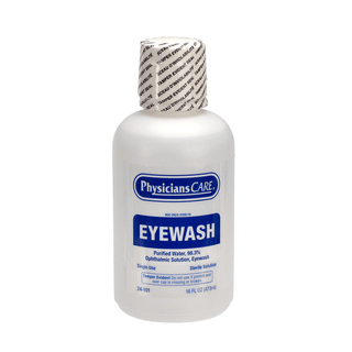 FIRST AID ONLY/ACME UNITED REFILL ITEMS FOR KITSEyewash Station, Single 16oz Screw Cap Bottle , 6/cs (DROP SHIP ONLY$150 Minimum Order) | Quantity - 1x CS