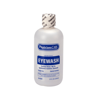 FIRST AID ONLY/ACME UNITED EYEWASH - Eyewash Station, 8oz, Triple Screw Cap Bottle  , 6/cs (DROP SHIP ONLY - $150 Minimum Order) | Quantity - 1x CS