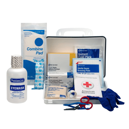 FIRST AID ONLY/ACME UNITED EYEWASHEyewash Station, (1) 16oz Screw Cap Bottle, w/ OSHA First Aid Kit , 6/cs (DROP SHIP ONLY$150 Minimum Order) | Quantity - 1x CS