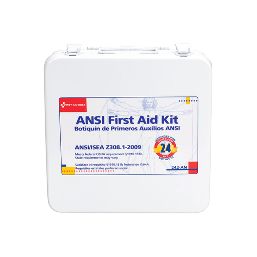 FIRST AID ONLY/ACME UNITED FIRST AID KITS - 24 Unit First Aid Kit, Metal Case  (DROP SHIP ONLY - $150 Minimum Order) | Quantity - 1x EA