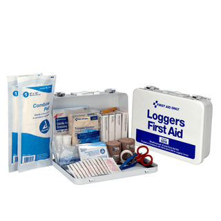 FIRST AID ONLY/ACME UNITED INDUSTRIAL KITS - Loggers First Aid Kit, 25 Person, Metal Case (DROP SHIP ONLY - $150 Minimum Order) | Quantity - 1x EA