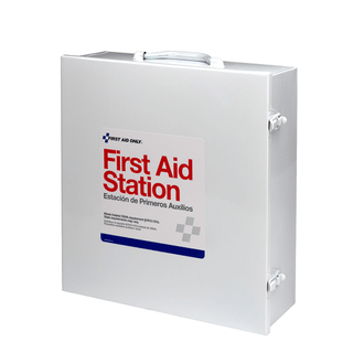 FIRST AID ONLY/ACME UNITED FIRST AID STATION - 3 SHELF - 3 Shelf First Aid Metal Cabinet, Custom Logo , 10/cs (DROP SHIP ONLY - $150 Minimum Order) | Quantity - 1x CS