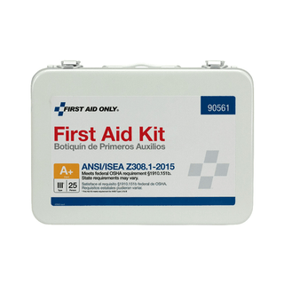 FIRST AID ONLY/ACME UNITED ANSI/OSHA COMPLIANT PACKAGE - 25 Person First Aid Kit, ANSI A,  Metal Case (DROP SHIP ONLY - $150 Minimum Order) | Quantity - 1x EA