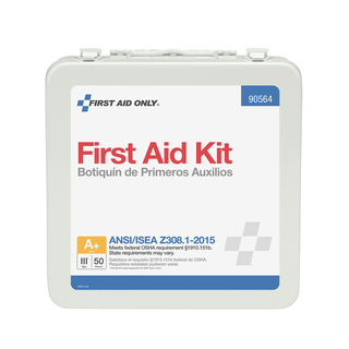 FIRST AID ONLY/ACME UNITED ANSI/OSHA COMPLIANT PACKAGE50 Person First Aid Kit, ANSI A+, Metal Case (DROP SHIP ONLY$150 Minimum Order) | Quantity - 1x EA