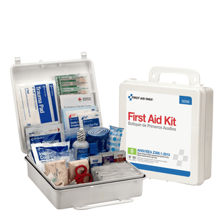 FIRST AID ONLY/ACME UNITED ANSI/OSHA COMPLIANT PACKAGE - 25 Person First Aid Kit, ANSI A,  Metal Case (DROP SHIP ONLY - $150 Minimum Order) | Quantity - 1x EA