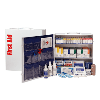 FIRST AID ONLY/ACME UNITED FIRST AID STATION3 SHELF3 Shelf First Aid ANSI B+ Metal Cabinet, w/ Meds (DROP SHIP ONLY$150 Minimum Order) | Quantity - 1x EA