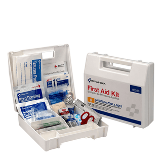 FIRST AID ONLY/ACME UNITED ANSI/OSHA COMPLIANT PACKAGE25 Person First Aid Kit, ANSI A+, Plastic Case with Dividers (DROP SHIP ONLY$150 Minimum Order) | Quantity - 1x EA