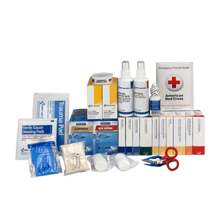 FIRST AID ONLY/ACME UNITED FIRST AID STATION - 2 SHELF - 2 Shelf First Aid Metal Cabinet, Custom Logo , 10/cs (DROP SHIP ONLY - $150 Minimum Order) | Quantity - 1x CS