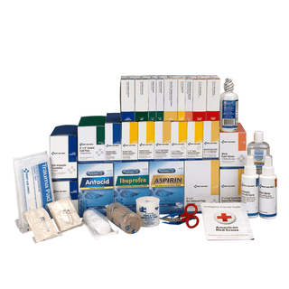 FIRST AID ONLY/ACME UNITED FIRST AID STATION - 4 SHELF - 4 Shelf Class B+, Refill, w/ Meds (DROP SHIP ONLY - $150 Minimum Order) | Quantity - 1x EA