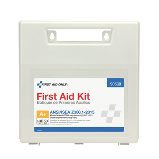 FIRST AID ONLY/ACME UNITED ANSI/OSHA COMPLIANT PACKAGE50 Person First Aid Kit, ANSI A+, Plastic Case with Dividers (DROP SHIP ONLY$150 Minimum Order) | Quantity - 1x EA