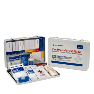 FIRST AID ONLY/ACME UNITED FIRST AID KITSFirst Aid Kit, 50 Person, Contractor, ANSI B+, Metal Case  (DROP SHIP ONLY$150 Minimum Order) | Quantity - 1x EA