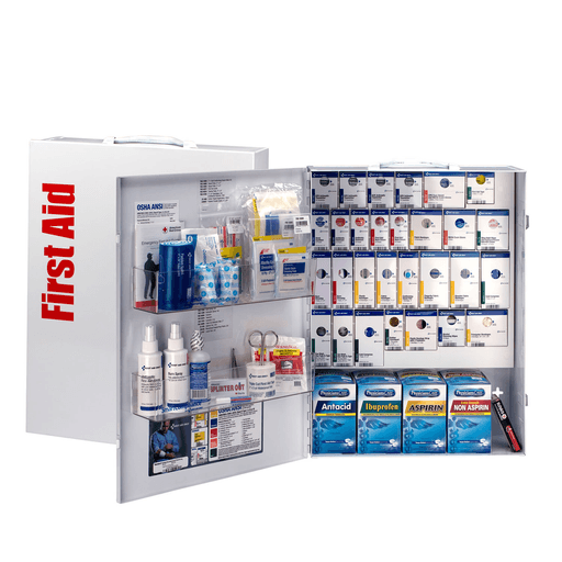 FIRST AID ONLY/ACME UNITED TRAVEL & SPECIALTY KITSSmart Compliance General Business First Aid Cabinet w/ Meds, XL, Metal (DROP SHIP ONLY$150 Minimum Order) | Quantity - 1x EA