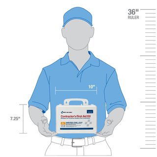 FIRST AID ONLY/ACME UNITED ANSI/OSHA COMPLIANT PACKAGE25 Person Contractor ANSI A+ First Aid Kit, Plastic Case  (DROP SHIP ONLY$150 Minimum Order) | Quantity - 1x EA