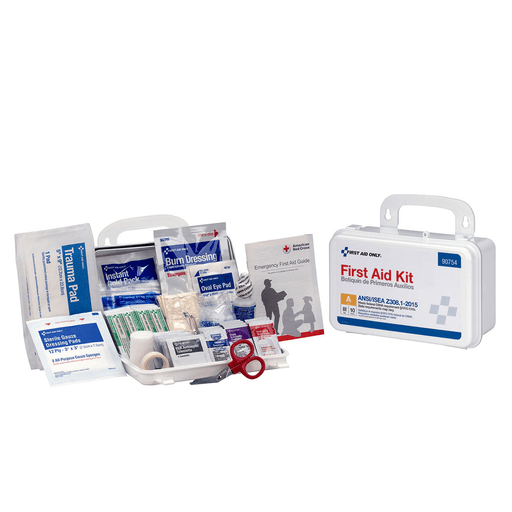 FIRST AID ONLY/ACME UNITED FIRST AID KITS10 Person First Aid Kit, ANSI A, Plastic Case (DROP SHIP ONLY$150 Minimum Order) | Quantity - 1x EA