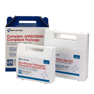 FIRST AID ONLY/ACME UNITED ANSI/OSHA COMPLIANT PACKAGE - 25 Person First Aid Kit, ANSI A,  Metal Case (DROP SHIP ONLY - $150 Minimum Order) | Quantity - 1x EA