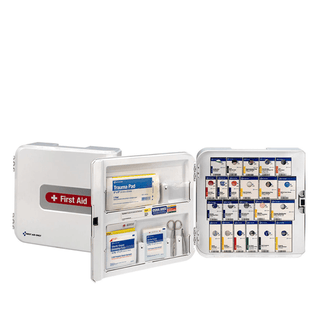 FIRST AID ONLY/ACME UNITED SMART COMPLIANCE CABINETSSmart Compliance Complete Cabinet, w/o Meds, Plastic, ANSI A+ (DROP SHIP ONLY$150 Minimum Order) | Quantity - 1x EA