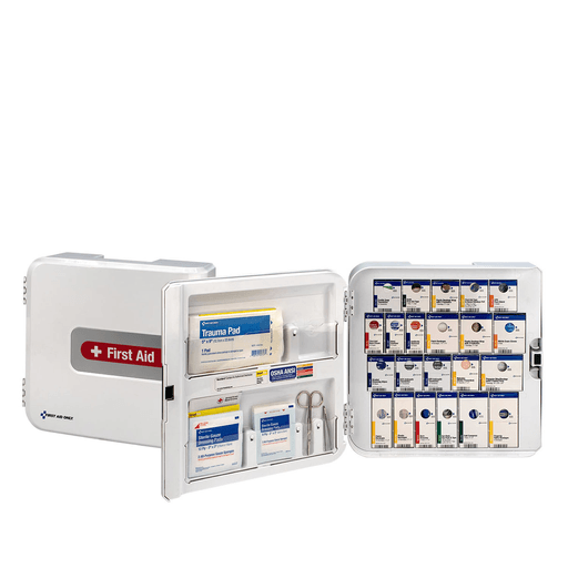 FIRST AID ONLY/ACME UNITED SMART COMPLIANCE CABINETSSmart Compliance Complete Cabinet, w/o Meds, Plastic, ANSI A+ (DROP SHIP ONLY$150 Minimum Order) | Quantity - 1x EA