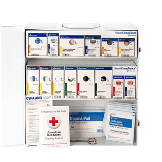 FIRST AID ONLY/ACME UNITED SMART COMPLIANCE CABINETS - Large Plastic Smart Compliance Cabinet, w/o Meds, ANSI 2021 Class A+ (DROP SHIP ONLY - $150 Minimum Order) | Quantity - 1x CS