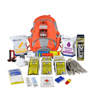 FIRST AID ONLY/ACME UNITED SHELTER IN PLACE EMERGENCY PREPAREDNESS BACKPACK - Shelter-in-Place Preparedness, 209pc, 13"x17"X8", 20 Person (DROP SHIP ONLY) | Quantity - 1x EA