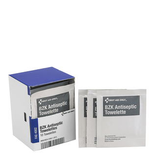 FIRST AID ONLY/ACME UNITED REFILL ITEMS FOR KITSSC Refill, Includes: BZK Antiseptic Wipes, 10/bx, 24bx/cs (DROP SHIP ONLY$150 Minimum Order) | Quantity - 1x CS
