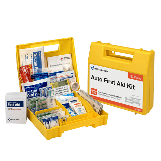 FIRST AID ONLY/ACME UNITED TRAVEL & SPECIALTY KITS - Vehicle First Aid Kit, 138 Piece, Plastic Case, 12/cs (DROP SHIP ONLY - $150 Minimum Order) | Quantity - 1x CS