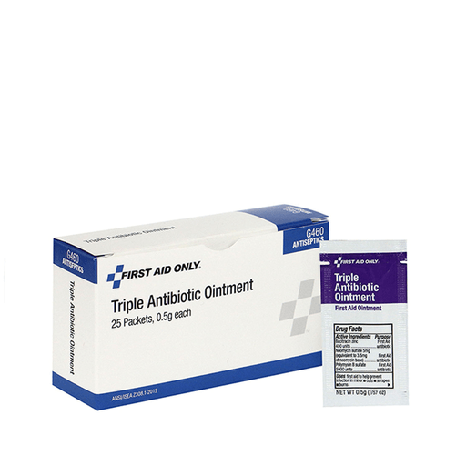 FIRST AID ONLY/ACME UNITED ANTISEPTICS, CREAMS & OINTMENTSTriple Antibiotic Ointment, 25/bx, 30bx/cs  (DROP SHIP ONLY$150 Minimum Order) | Quantity - 1x CS