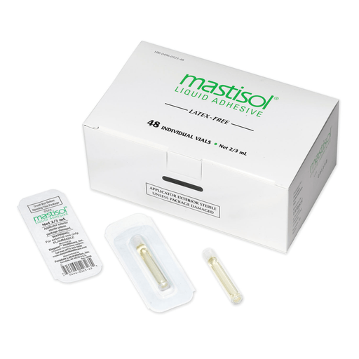 FERNDALE MASTISOL MEDICAL ADHESIVE - Medical Adhesive, 2/3mL Vials, Sterile, 48/bx  (US Only-No Puerto Rico) (HAZMAT Fees Apply, cannot ship via Air or to AK, GU, HI, MP, PR, VI) | Quantity - 1x BX