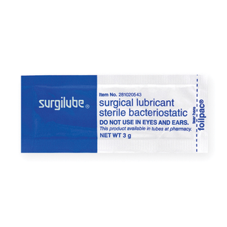 HR SURGILUBE SURGICAL LUBRICANT - SURGILUBE 31g Foilpac, Sterile, 48/bx | Quantity - 1x BX