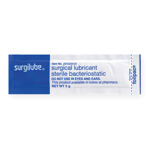 HR SURGILUBE SURGICAL LUBRICANT - SURGILUBE 5gm FOILPAC (Foil Laminated Film), 144/bx | Quantity - 1x BX