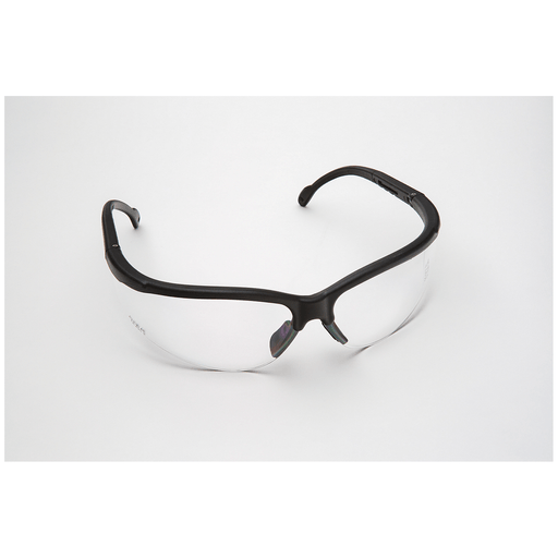 PALMERO PROVISION SPHERE-X WRAPS EYEWEAR - Safety Glasses, Black Frame/Clear Lens. Full Size, 12/cs (US SALES ONLY) | Quantity - 1x CS