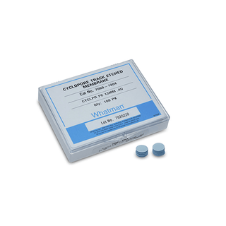 CYTIVA MEMBRANE FILTER PAPERSWhatman Cyclopore Polycarbonate Membrane, 0.1 m pore size, 25 mm circle, 100/pk | Quantity - 1x PK