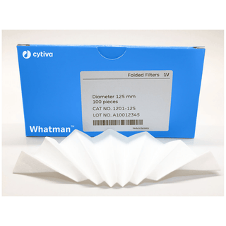 CYTIVA GRADE 1V QUALITATIVE FILTER PAPERS - Grade 1V Folded Filter Paper,  Circle 12.5cm, 100/pk | Quantity - 1x PK