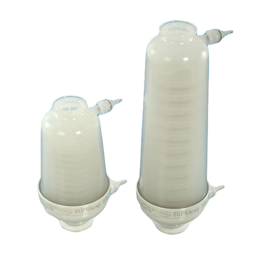 CYTIVA PALL SUPRACAP FILTER CAPSULESupracap 100 Depth Filter Capsule, In-Line Style, 5" Length, with Single-Layer Media Grade BIO 20 (0.4-1 m Retention Rating), 1"1" Sanitary Flange Inlet and Outlet | Quantity - 1x EA
