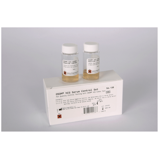 SEKISUI OSOM HCG SERUM CONTROL SET - OSOM hCG Serum Controls For OSOM hCG Combo (Ships on ice) (Item is Non-Returnable & Non-Refundable) (Continental US Only) | Quantity - 1x KT